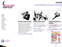Tablet Screenshot of houseofdance.com